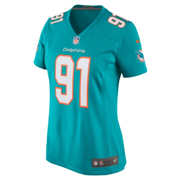 Women’s Miami Dolphins Emmanuel Ogbah Nike Aqua Game Jersey