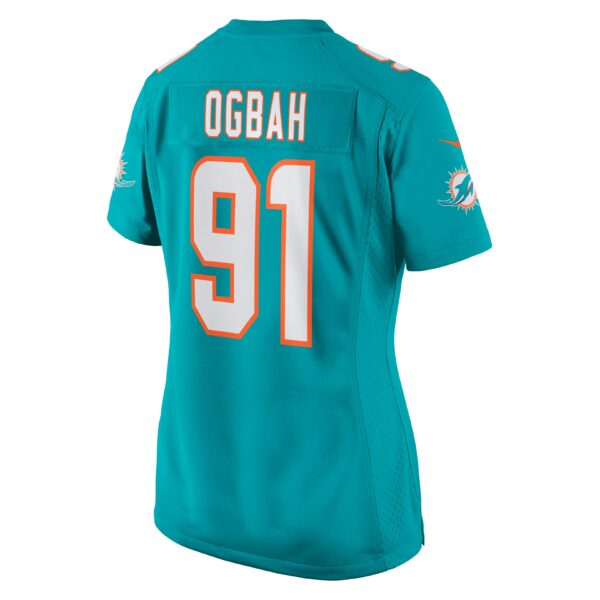 Women’s Miami Dolphins Emmanuel Ogbah Nike Aqua Game Jersey