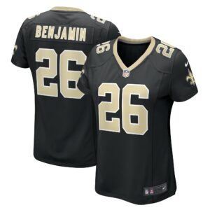 Women's New Orleans Saints Eno Benjamin Nike Black Team Game Jersey