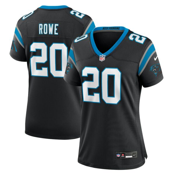 Women’s Carolina Panthers Eric Rowe Nike Black Team Game Jersey