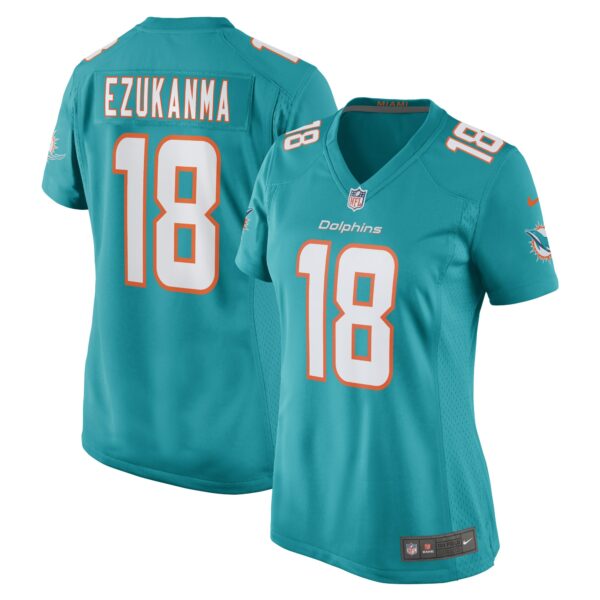 Women’s Miami Dolphins Erik Ezukanma Nike Aqua Game Player Jersey