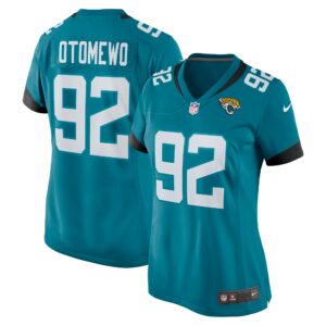 Women's Jacksonville Jaguars Esezi Otomewo Nike Teal Team Game Jersey