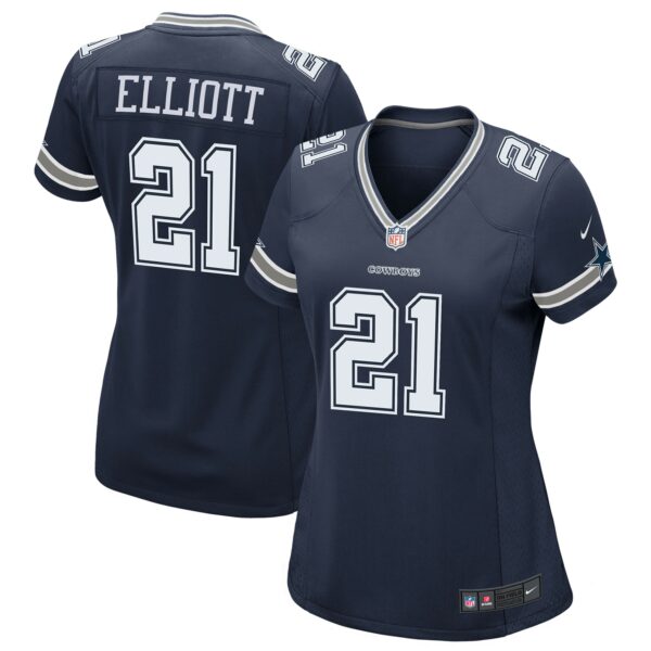 Women’s Dallas Cowboys Ezekiel Elliott Nike Navy Game Team Jersey