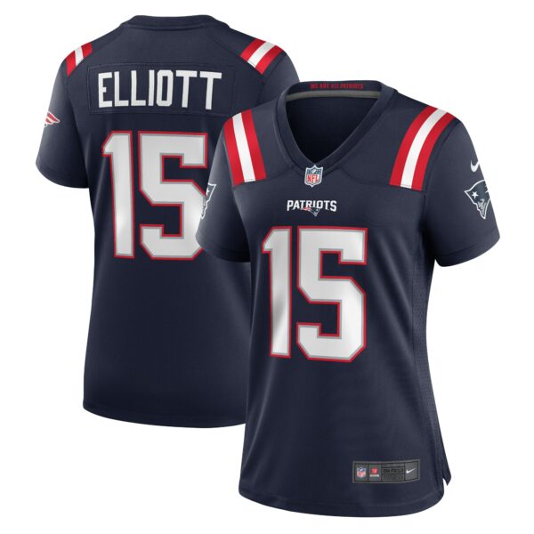 Women’s New England Patriots Ezekiel Elliott Nike Navy Game Player Jersey