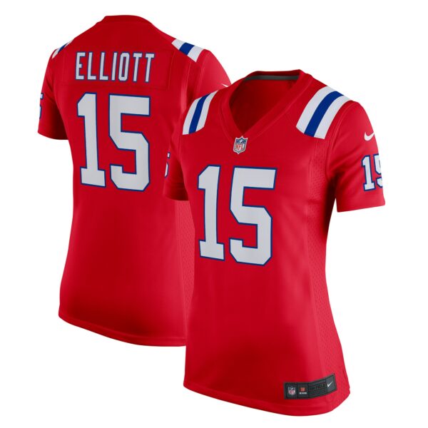 Women’s New England Patriots Ezekiel Elliott Nike Red Alternate Game Player Jersey