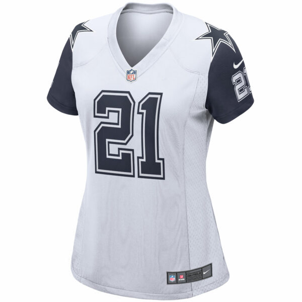 Women’s Dallas Cowboys Ezekiel Elliott Nike White Alternate Game Jersey