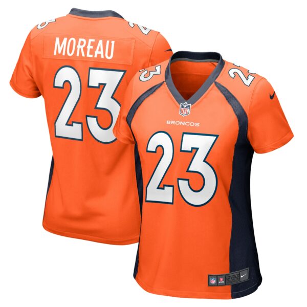 Women’s Denver Broncos Fabian Moreau Nike Orange Team Game Jersey