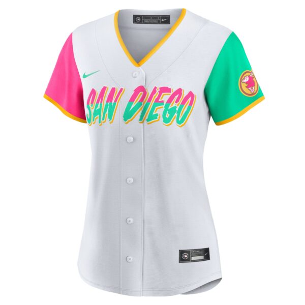 Women’s San Diego Padres Fernando Tatis Jr. Nike White 2022 City Connect Replica Player Jersey