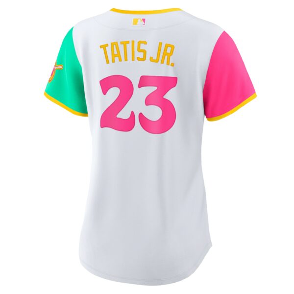 Women’s San Diego Padres Fernando Tatis Jr. Nike White 2022 City Connect Replica Player Jersey