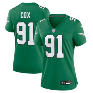 Women's Philadelphia Eagles Fletcher Cox Nike Kelly Green Alternate Game Jersey