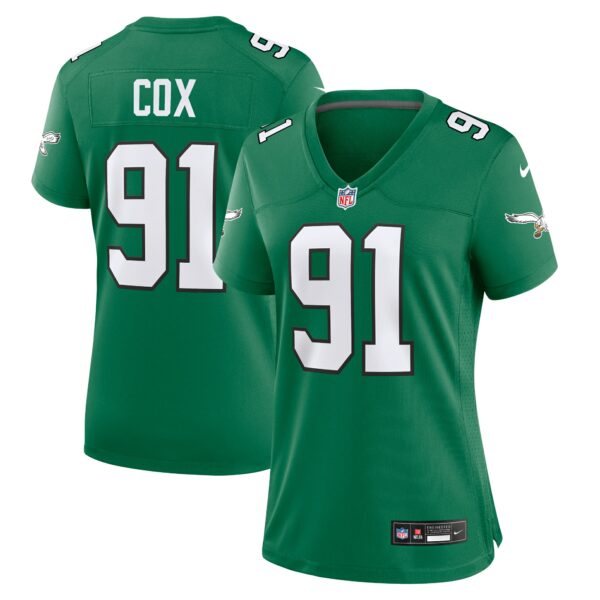 Women’s Philadelphia Eagles Fletcher Cox Nike Kelly Green Alternate Game Jersey