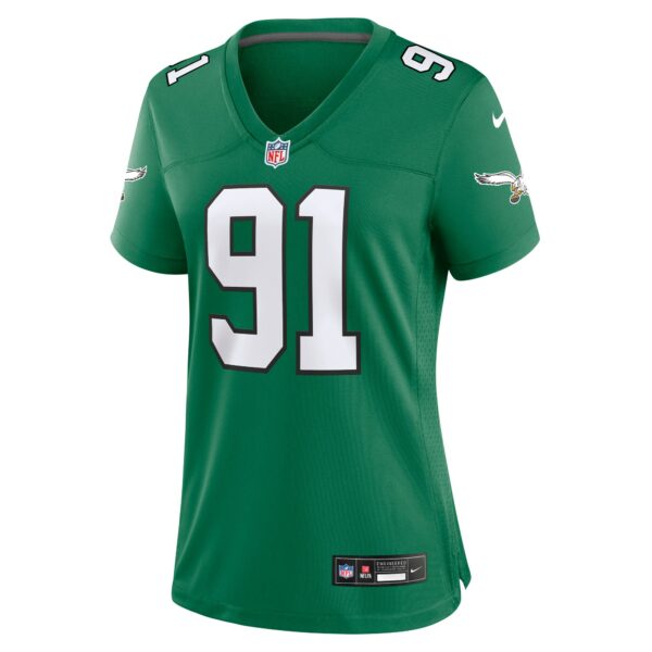 Women’s Philadelphia Eagles Fletcher Cox Nike Kelly Green Alternate Game Jersey