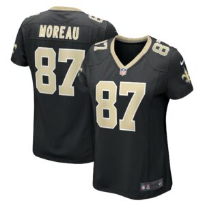 Women's New Orleans Saints Foster Moreau Nike Black Team Game Jersey