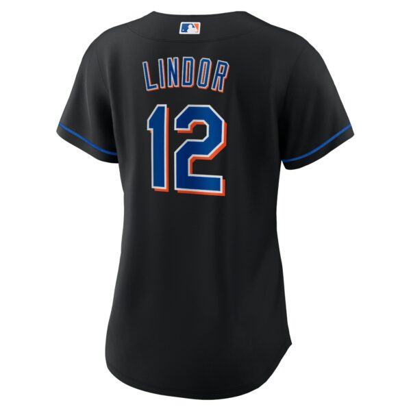 Women’s New York Mets Francisco Lindor Nike Black 2022 Alternate Replica Player Jersey