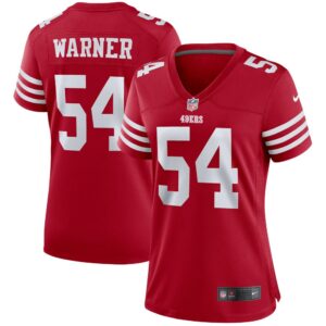 Women's San Francisco 49ers Fred Warner Nike Scarlet Player Jersey