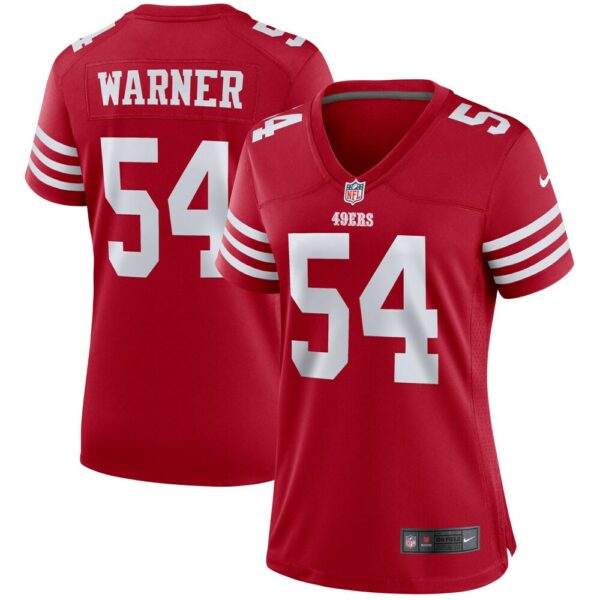 Women’s San Francisco 49ers Fred Warner Nike Scarlet Player Jersey