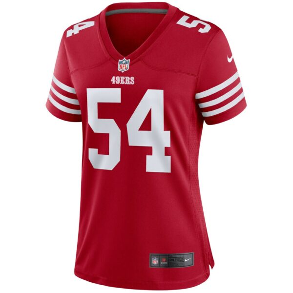 Women’s San Francisco 49ers Fred Warner Nike Scarlet Player Jersey