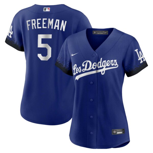 Women’s Los Angeles Dodgers Freddie Freeman Nike Royal City Connect Replica Player Jersey