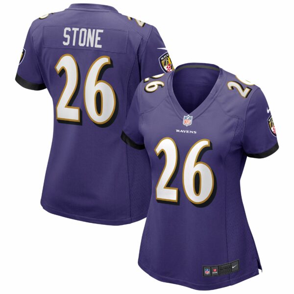 Women’s Baltimore Ravens Geno Stone Nike Purple Game Jersey