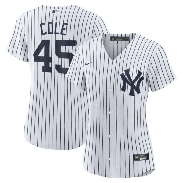 Women’s New York Yankees Gerrit Cole Nike White Home Replica Player Jersey