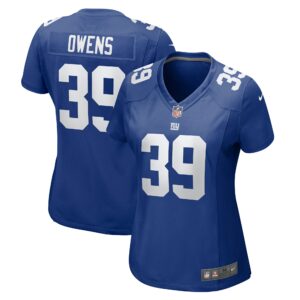 Women's New York Giants Gervarrius Owens Nike Royal Team Game Jersey