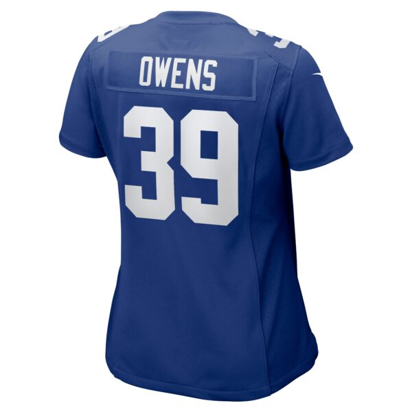 Women’s New York Giants Gervarrius Owens Nike Royal Team Game Jersey