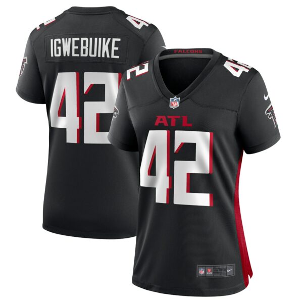 Women’s Atlanta Falcons Godwin Igwebuike Nike Black Game Jersey