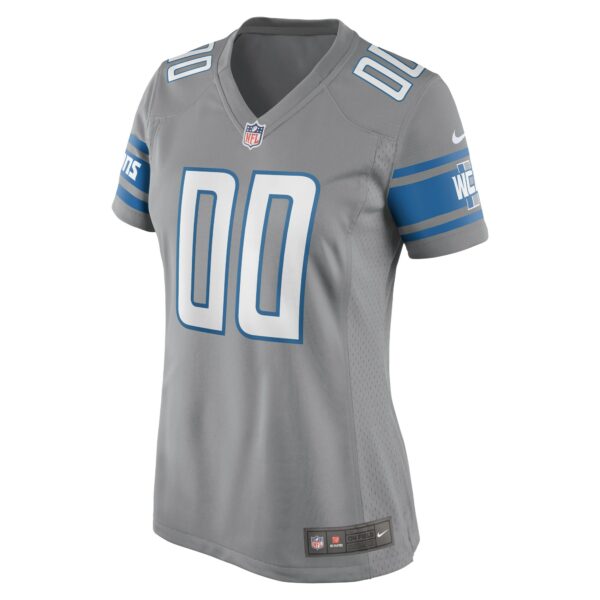 Women’s Detroit Lions Nike Gray Alternate Custom Game Jersey