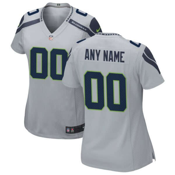 Women’s Nike Gray Seattle Seahawks Alternate Custom Game Jersey