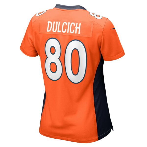 Women’s Denver Broncos Greg Dulcich Nike Orange Game Player Jersey