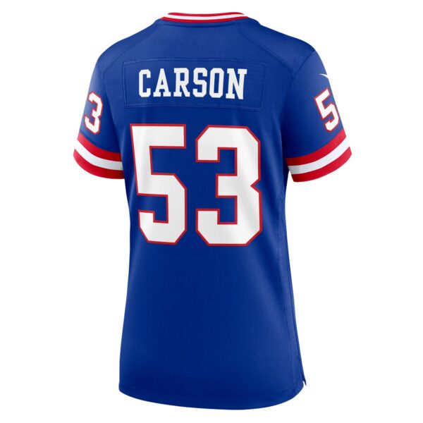 Women’s New York Giants Harry Carson Nike Royal Classic Retired Player Game Jersey