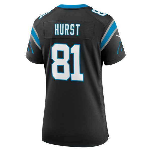 Women’s Carolina Panthers Hayden Hurst Nike Black Team Game Jersey