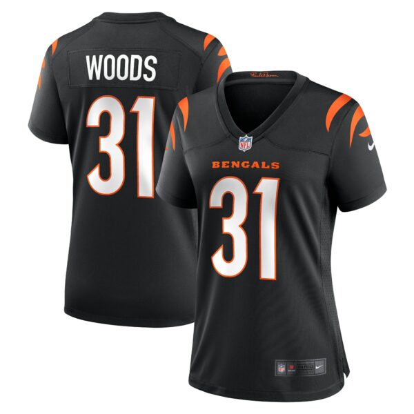 Women’s Cincinnati Bengals Ickey Woods Nike Black Retired Player Game Jersey