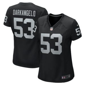 Women's Las Vegas Raiders Isaac Darkangelo Nike Black Team Game Jersey