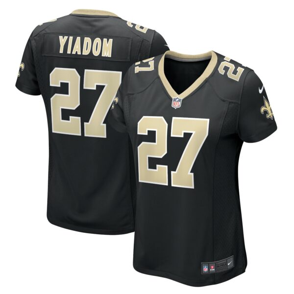 Women’s New Orleans Saints Isaac Yiadom Nike Black Team Game Jersey