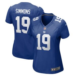 Women's New York Giants Isaiah Simmons Nike Royal Team Game Jersey