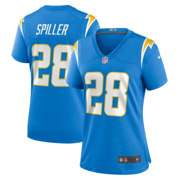 Women’s Los Angeles Chargers Isaiah Spiller Nike Powder Blue Game Jersey