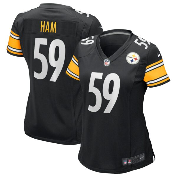 Women’s Pittsburgh Steelers Jack Ham Nike Black Game Retired Player Jersey