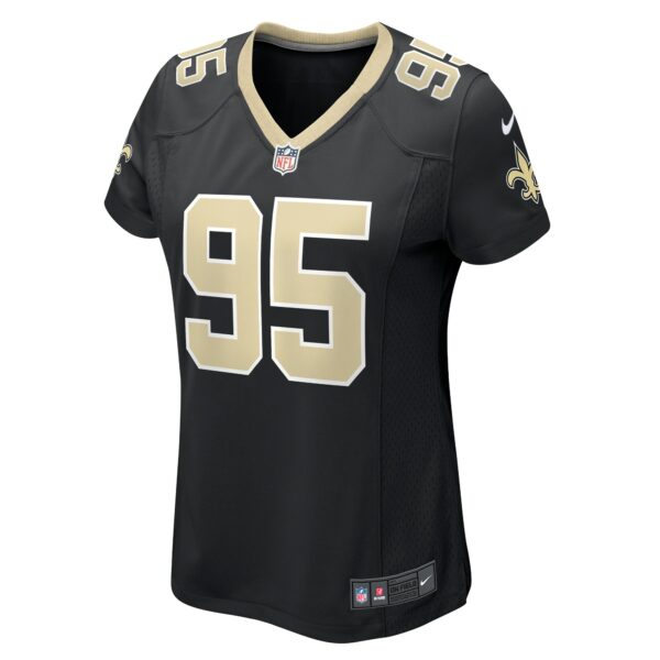 Women’s New Orleans Saints Jack Heflin Nike Black Team Game Jersey