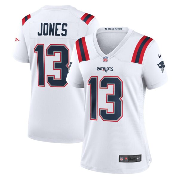 Women’s New England Patriots Jack Jones Nike White Game Player Jersey