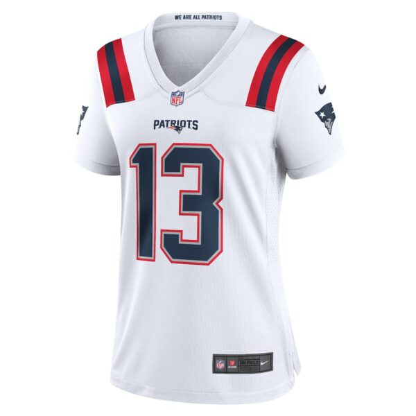 Women’s New England Patriots Jack Jones Nike White Game Player Jersey