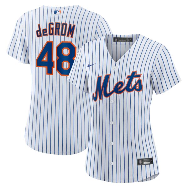 Women’s New York Mets Jacob deGrom Nike White Home Replica Player Jersey