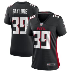 Women's Atlanta Falcons Jacob Saylors Nike Black Game Jersey