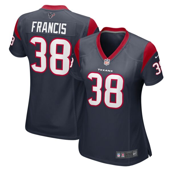 Women’s Houston Texans Jacobi Francis Nike Navy Game Player Jersey