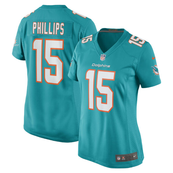 Women’s Miami Dolphins Jaelan Phillips Nike Aqua Game Player Jersey