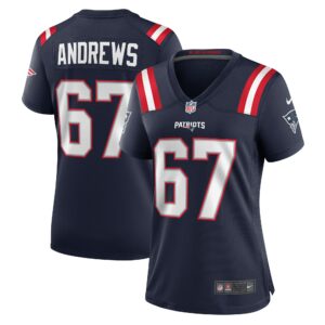 Women's New England Patriots Jake Andrews Nike Navy Team Game Jersey