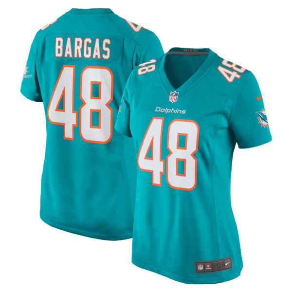 Women’s Miami Dolphins Jake Bargas Nike Aqua Home Game Player Jersey