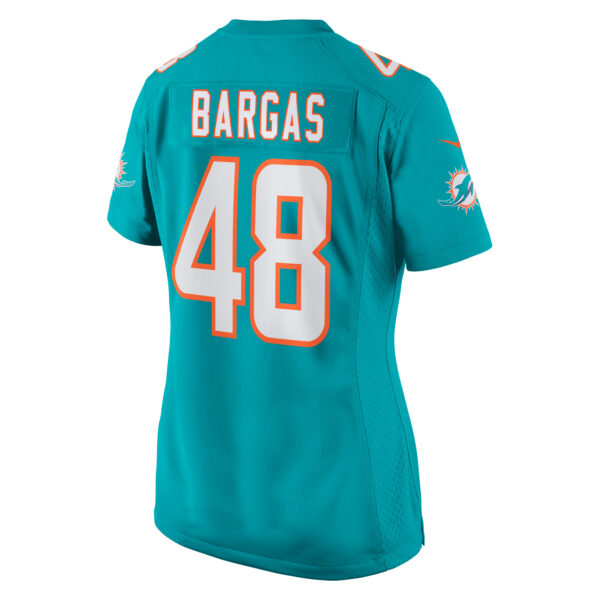 Women’s Miami Dolphins Jake Bargas Nike Aqua Home Game Player Jersey