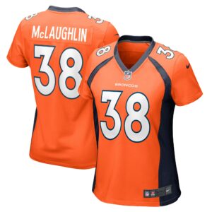 Women's Denver Broncos Jaleel McLaughlin Nike Orange Game Jersey