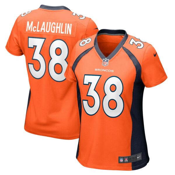 Women’s Denver Broncos Jaleel McLaughlin Nike Orange Game Jersey